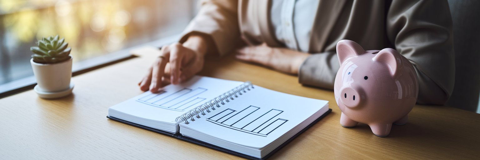 Person planning affiliate marketing finances.